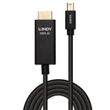 Lindy 1m Active Mini DisplayPort to HDMI Cable with HDR