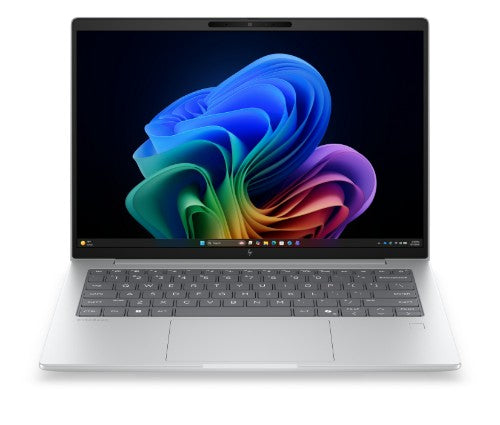 HP DQ0B6ET laptop Copilot+ PC 35.6 cm (14") WUXGA 32 GB LPDDR5x-SDRAM 512 GB SSD Wi-Fi 7 (802.11be) Windows 11 Pro Silver