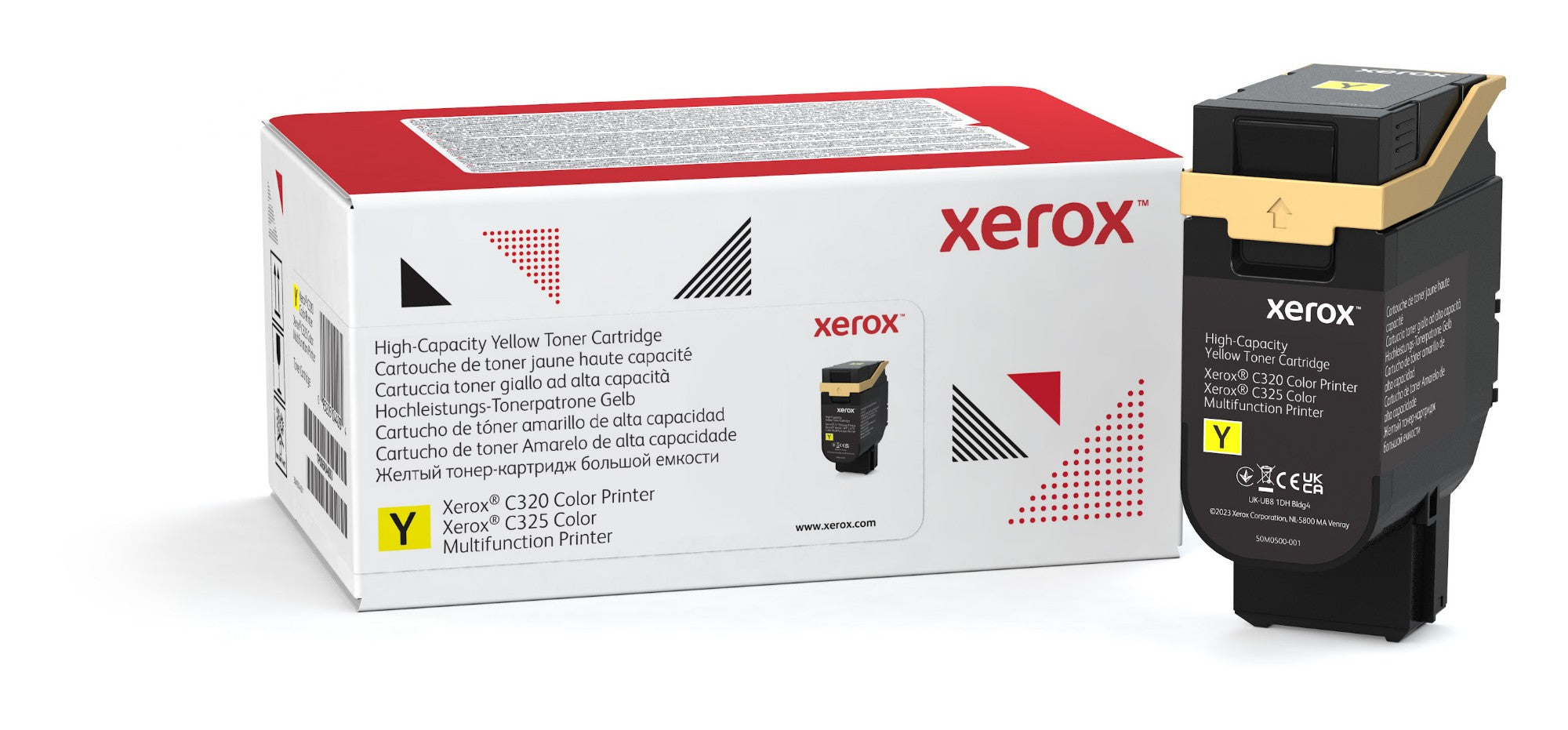 Xerox Genuine Xerox® C320 Color Printer​/​C325 Color Multifunction Printer Yellow High capacity Toner Cartridge (5500 Pages) - 006R04830