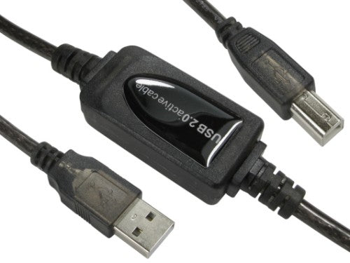 Cables Direct USB2-PREXT10M USB cable 10 m USB 2.0 USB A USB B Black