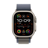 Apple Watch Ultra 2 GPS + Cellular, 49mm Titanium Case w/ Blue Alpine Loop - Medium