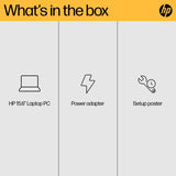 HP 15-fc0038na AMD Ryzen™ 3 7320U Laptop 39.6 cm (15.6") Full HD 8 GB LPDDR5-SDRAM 256 GB SSD Wi-Fi 6 (802.11ax) Windows 11 Home Black