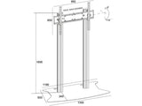 Multibrackets M Public Display Stand 180 Dual Pillar Floorbase, Flight Case