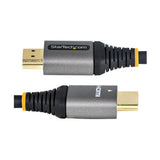 StarTech.com 12ft (4m) HDMI 2.1 Cable 8K - Certified Ultra High Speed HDMI Cable 48Gbps - 8K 60Hz/4K 120Hz HDR10+ eARC - Ultra HD 8K HDMI Cord - Monitor/TV/Display - Flexible TPE Jacket