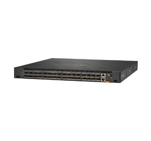 HPE Aruba Networking CX 8325P 32p QSFP28 40G/100G Front‑to‑Back 6xFan 2xAC PSU Managed L3 1U