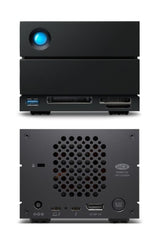LaCie 2big Dock disk array 48 TB Desktop Black