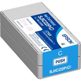 Epson C33S020602/SJI-C-22-P-(C) Ink cartridge cyan 32,5ml for Epson TM-C 3500