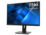 Acer B7 B247YUbmiipprx computer monitor 61 cm (24") 2560 x 1440 pixels Wide Quad HD Black