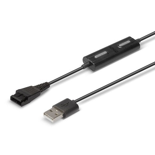 Lindy USB Type A to Jabra Quick Disconnect Headset Adapter