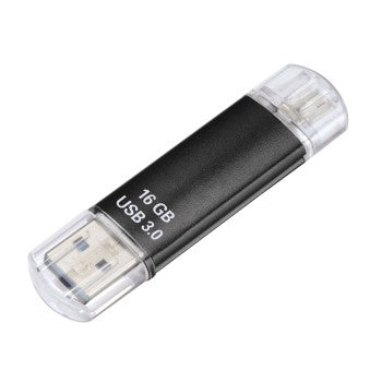 Hama Laeta Twin, 16GB USB flash drive USB Type-A / Micro-USB 3.2 Gen 1 (3.1 Gen 1) Black