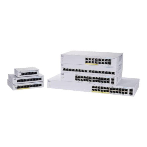 Cisco Business CBS110-8T-D Unmanaged Switch | 8 Port GE | Desktop | Ext PS | Limited Lifetime Protection (CBS110-8T-D)