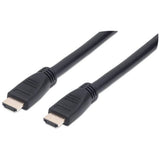 Manhattan HDMI 4K@60Hz Cable with Ethernet - CL3 rated, 10m, Suitable for In-Wall use, For ALL 4K & 1080p/HD uses - when upgrading now or have it ready for when you need it, Male to Male, Black, Ultra HD 4k x 2k, Lifetime Warranty, Premium High Speed