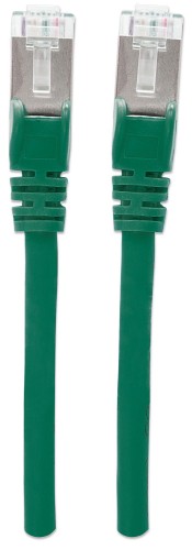 Intellinet Network Patch Cable, Cat6, 5m, Green, Copper, S/FTP, LSOH / LSZH, PVC, RJ45, Gold Plated Contacts, Snagless, Booted, Lifetime Warranty