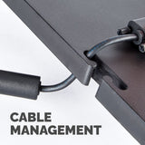Fellowes Computer Monitor Stand with 3 Height Adjustments - Premium Monitor Riser Plus with Cable Management - Ergonomic Adjustable Monitor Stand for Computers - Max Weight 36KG/Max Size 21" - Graphite