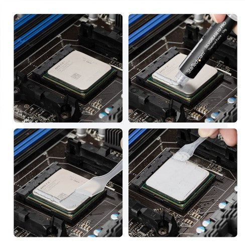 StarTech.com High-Performance Silicone Thermal Paste, 14.5W/m•K Conductivity, Grease Compound for CPUs, GPUs, and ICs, Improves Heat Dissipation in Computers