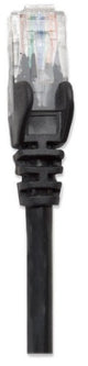 Intellinet Network Patch Cable, Cat5e, 2m, Black, CCA, U/UTP, PVC, RJ45, Gold Plated Contacts, Snagless, Booted, Lifetime Warranty