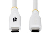 StarTech.com 3m (10ft) USB-C Charging Cable, Durable and Ultra-Flexible, 240W (5A) PD EPR, USB 2.0 Laptop Charger Cable, USB-IF Certified, Rugged USB-C Charging Cord - White