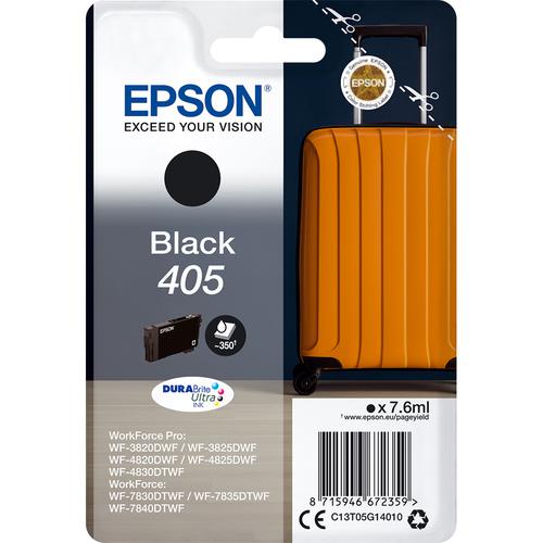 Epson C13T05G14010/405 Ink cartridge black, 350 pages 7.6ml for Epson WF-3820/7830