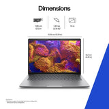 HP ZBook 8 G1ak Mobile Workstation PC Copilot+ PC AMD Ryzen AI 7 PRO PRO 350 35.6 cm (14") WUXGA 32 GB DDR5-SDRAM 512 GB SSD Wi-Fi 7 (802.11be) Windows 11 Pro AI Workstation, AI PC Silver