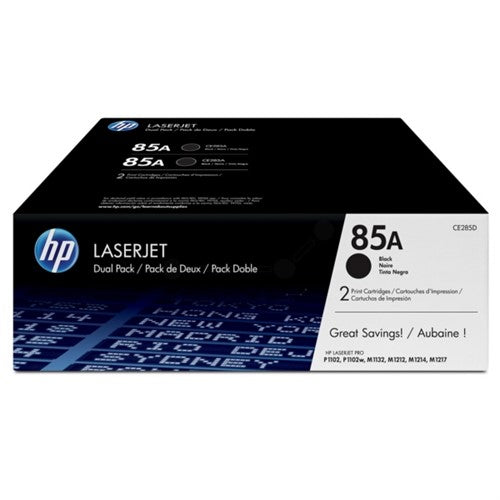 HP CE285AD/85A Toner cartridge black twin pack, 2x1.6K pages/5% Pack=2 for HP Pro P 1100