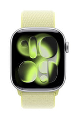 Apple MFFF4ZM/A smart wearable accessory Band Yellow Nylon, Recycled polyester, Spandex