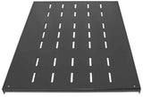 Intellinet 19" Fixed Shelf, 1U, 600mm Depth, Heavy-Duty, Max 100kg, Black