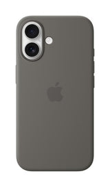 Apple iPhone 16 Silicone Case with MagSafe - Stone Gray