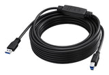 Vision TC 10MUSB3.0+/BL USB cable USB 3.2 Gen 1 (3.1 Gen 1) 10 m USB C USB B 5 Gbit/s Black