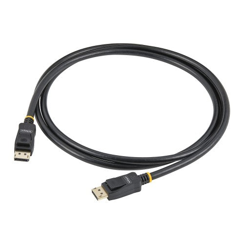 StarTech.com 2m (6.6ft) VESA Certified DisplayPort Cable - 10 Pack - DisplayPort 1.2 Cord with Latches, 4K 60Hz UHD, DP to DP Cable for Monitor, Latching DP Connectors