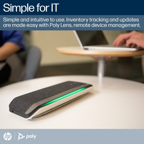 HP Poly Sync 40+ Microsoft Teams Certified USB-A USB-C Speakerphone +BT700 USB-A Adapter