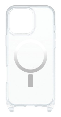 OtterBox React Series Necklace Magsafe for iPhone 16 Pro Max with Strap, Clear