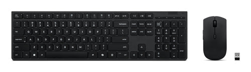 Lenovo 4X31R64318 keyboard Mouse included Office RF Wireless + Bluetooth QWERTY Belgian, English Grey