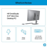 HP OmniStudio X 27-cs0002na Intel Core Ultra 5 125H 68.6 cm (27") 3840 x 2160 pixels All-in-One PC 16 GB DDR5-SDRAM 1 TB SSD Windows 11 Home Wi-Fi 7 (802.11be) AI PC Silver
