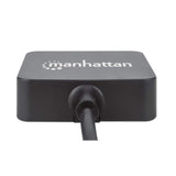 Manhattan USB-A 4-Port Hub, 4x USB-A Ports, 5 Gbps (USB 3.2 Gen1 aka USB 3.0), USB powered (no external power supply required). Fast charging: 1 port up to 0.9 A; charging on 4 ports requires external power supply (not included), Equivalent to ST4300MINU3
