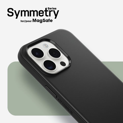 OtterBox Symmetry Series for MagSafe for iPhone 15 Pro, Black