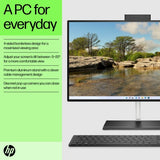 HP 24 -ck0000na AMD Ryzen™ 5 5625U 60.5 cm (23.8") 1920 x 1080 pixels All-in-One PC 8 GB DDR4-SDRAM 256 GB SSD Windows 11 Home Wi-Fi 5 (802.11ac) Black