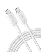 Anker Braided USB-C to USB-C Charging Cable 0.9 m, White