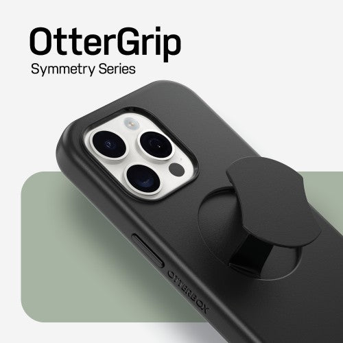 OtterBox OtterGrip Symmetry Series for iPhone 15 Pro, Black