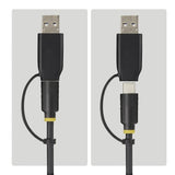 StarTech.com USB-C/USB-A to M.2 NVMe and 2.5in/3.5in SATA Adapter, 10Gbps, Tool-Free External SSD Hard Drive Reader, B+M/M-Key