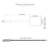 StarTech.com USB-C to Dual Displayport 1.4 Adapter, USB Type-C Multi-Monitor MST Hub, Dual 5K 60Hz DP Laptop Display Extender / Splitter, HDR, Extra-Long Built-In Cable - Windows Only