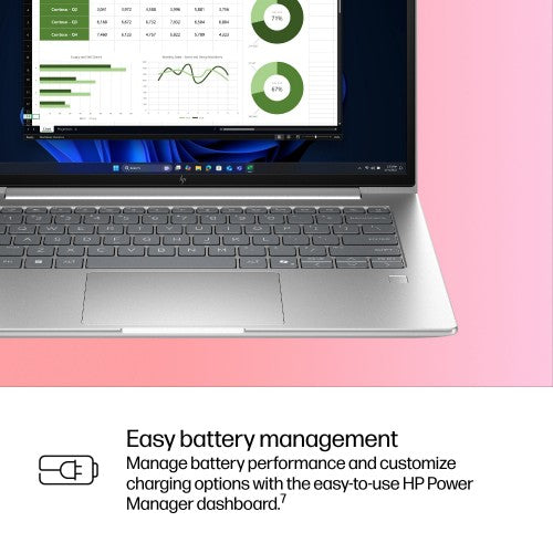 HP EliteBook 6 G1iR Intel Core 5 120U Laptop 35.6 cm (14") WUXGA 16 GB DDR5-SDRAM 512 GB SSD Wi-Fi 6E (802.11ax) Windows 11 Pro Silver