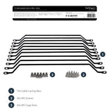 StarTech.com Horizontal Cable Lacing Bars with 4 in. Offset for Racks - 10 Pack