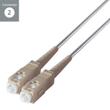 connektgear 20m Duplex Fibre Optic Multi-Mode Cable OM1 62.5/125 Micron LC to SC Grey 3-5 working days non cancellable non returnable