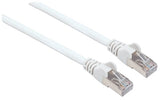 Intellinet Network Patch Cable, Cat6, 2m, White, Copper, S/FTP, LSOH / LSZH, PVC, RJ45, Gold Plated Contacts, Snagless, Booted, Lifetime Warranty