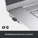 Logitech 920-010931 keyboard Mouse included Office RF Wireless + Bluetooth QWERTY Nordic Graphite