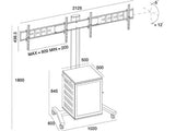 Multibrackets M Public Display Stand 180 Dual MediaBox4 Silver