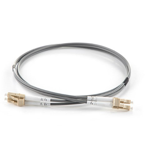 connektgear 1m Duplex Fibre Optic Multi-Mode Cable OM1 62.5/125 Micron LC to LC - Grey