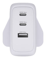 dbramante1928 IT - UK W. Charger - 2xUSB-C 100W + 1xUSB-A - WHT