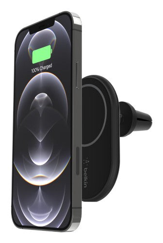 Belkin WIC004BTBK mobile device charger Smartphone Black USB Wireless charging Auto