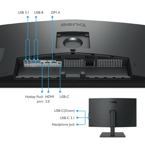 BenQ PD2705U computer monitor 68.6 cm (27") 3840 x 2160 pixels 4K Ultra HD LED Black